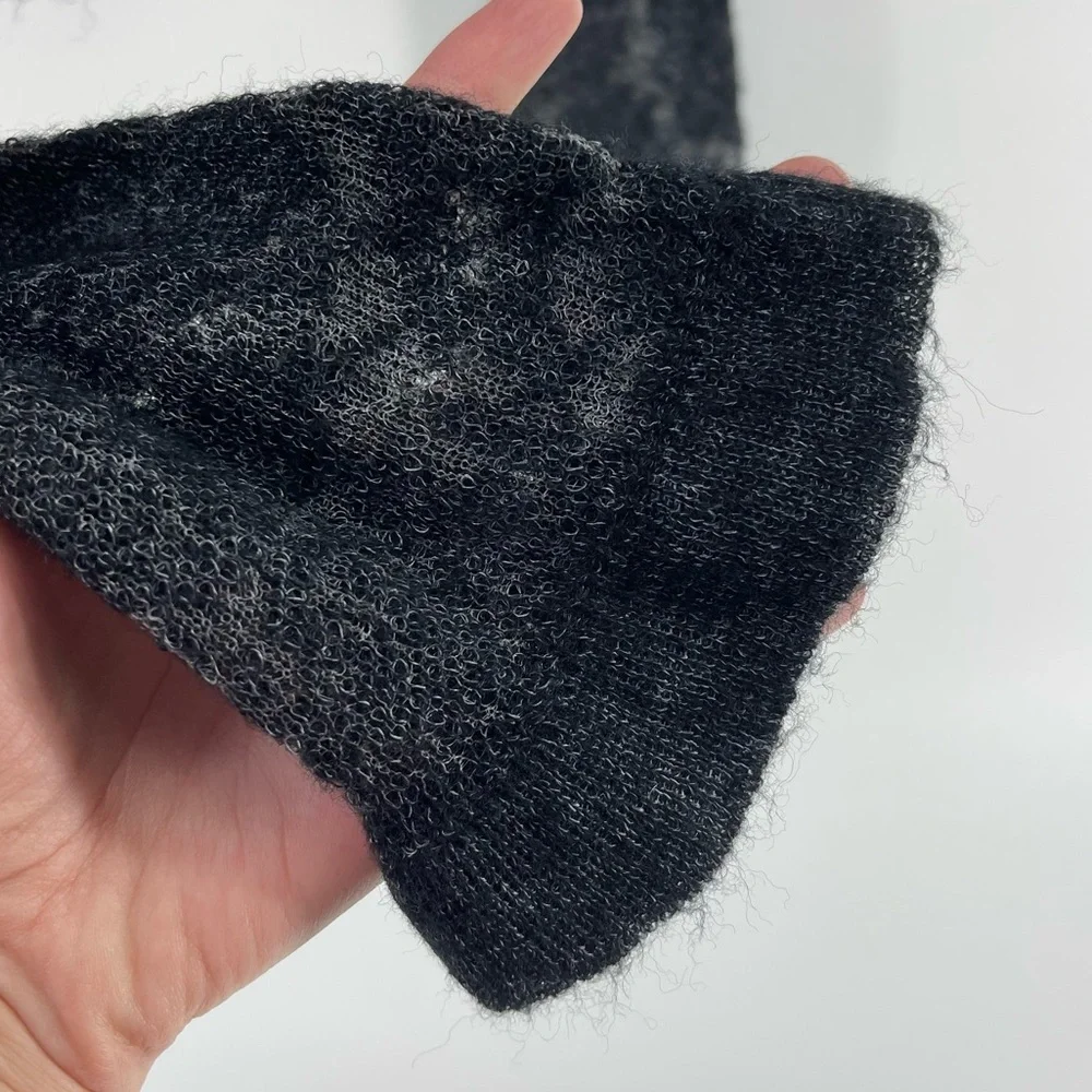 Anthropologie Hanna Lace Merino Wool Mock Neck Sweater in Black, Women's Small - Picture 5 of 9